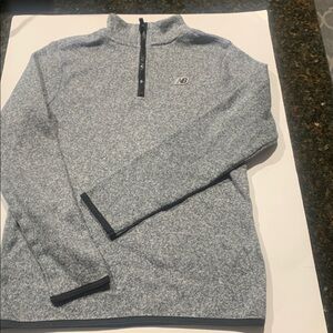 New Balance Heathered Gray Quarter-Zip Pullover. Boys size Large 14-16